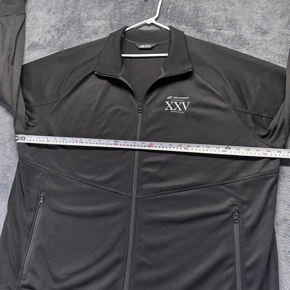 The North Face Skyline Jacket Mens 3XL Black Full Zip Fleece Hiking Stretch